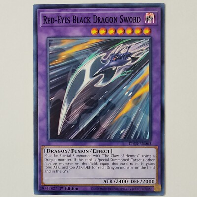 Red-Eyes Black Dragon Sword - DLCS-EN063 - VLP - 1st ed -  Common - Yugioh-image