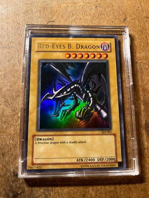 Yugioh Red-Eyes Black Dragon SDJ-001 Rare-image