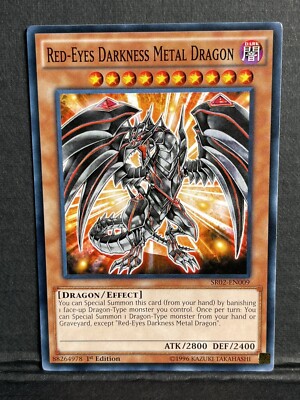 YuGiOh - Red-Eyes Darkness Metal Dragon - SR02-EN009 - Common - 1st Ed. - NM-image