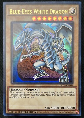 Yugioh - Blue-Eyes White Dragon LC01-EN004 Limited Ultra Rare NM-image