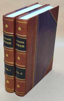 Theologia Moralis V. 1-2 1860 By Francis Patrick Kenrick Leatherbound Set Of 2-image