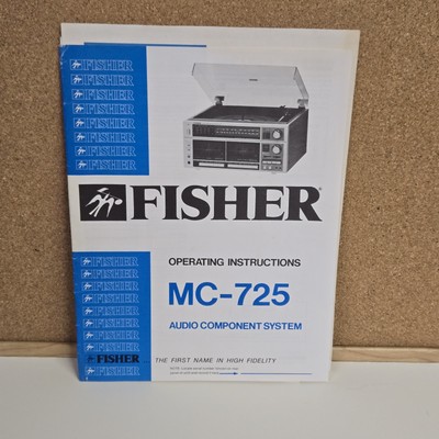 Fisher MC-725 Audio Component Sys Operating Manual 1983-image