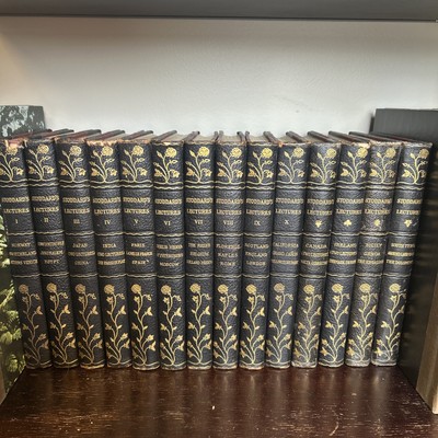 John L. Stoddard's 1911 Lectures HC 10 Vol. Set & 4 Supplements BlackLeather-image