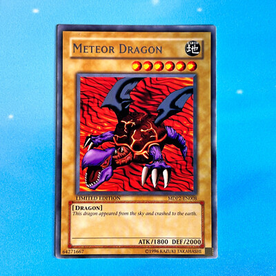Yugioh METEOR DRAGON MDP2-EN008 Rare LIMITED Lightly Played LP McDonald's Promo-image
