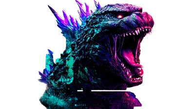 Godzilla Grunge Design Vinyl Car Decal Sticker – Waterproof & UV-Resistant-image