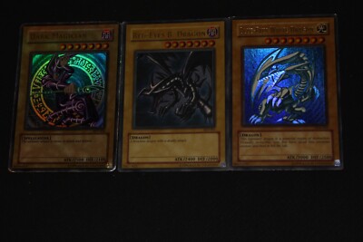 Yugioh Card Lot MP-DMG UR Dark Magician SDY Blue-Eyes SDK Red-Eyes B. Dragon SDJ-image