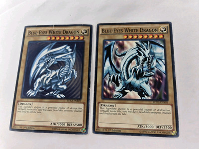 Yugioh! Blue-Eyes White Dragon x2 Set LDK2-ENK01 Playset NEW Unlimited-image