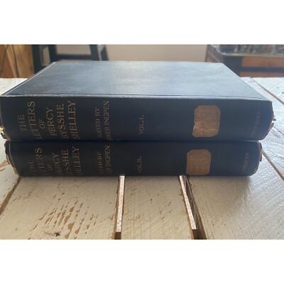 1909 The Letters of Percy Bysshe Shelley 2 Vol Set Collection Rodman Wanamaker-image