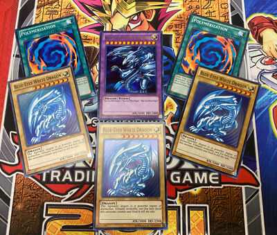 Yugioh - Blue-Eyes White Dragon DPKB-EN001 SUPER NM X3 + Ultimate EN026 & MORE-image