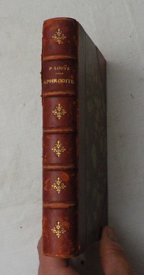 1910, Aphrodite Moueurs Antiques by Pierre Louys, A. Calbet Illus, LEATHER, VG-image