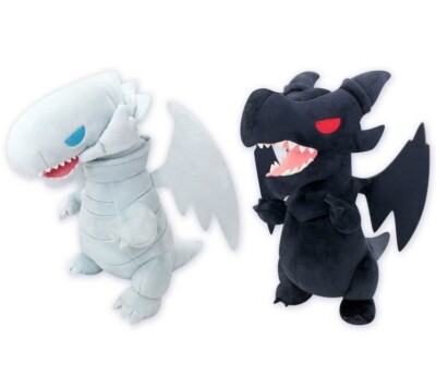 Yu-Gi-Oh! Blue-Eyes White & Red-Eyes Black Dragon Big Plush Doll Set SKJAPAN New-image