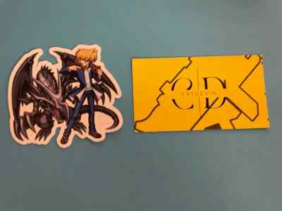 Joey Wheeler & Red-Eyes Black Dragon Waterproof Sticker 2.9''x 2.7'' | Yu-Gi-Oh!-image