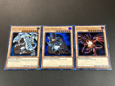 Yu-Gi-Oh! BLUE-EYES WHITE DRAGON DARK MAGICIAN LC01-EN004 LC01-EN005 LC01-EN006-image