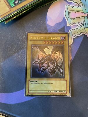 Yugioh Red-Eyes Black Dragon ULTRA RARE SDJ-001-image