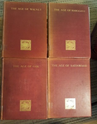 A HISTORY OF ENGLISH FURNITURE by Percy MacQuoid / 4 Vol. Set 1904, 05, 06 & 08-image