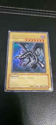 RED EYES B. DRAGON SDJ-001 1ST EDITION ULTRA RARE HP-image
