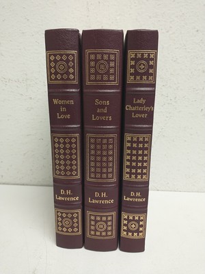 D.H. Lawrence Set of Three Volumes Easton Press Leatherbound-image