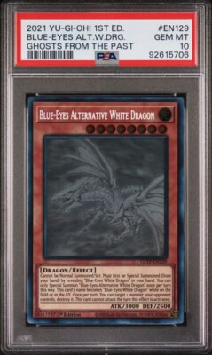 2021 Yu-Gi-Oh! Blue-Eyes Alternative White Dragon GFTP-EN129 Ghost Rare PSA 10-image