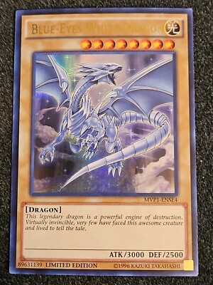 Yu-Gi-Oh! Blue-Eyes White Dragon Limited Ed. MVP1-ENSE4 Ultra Rare LP-image