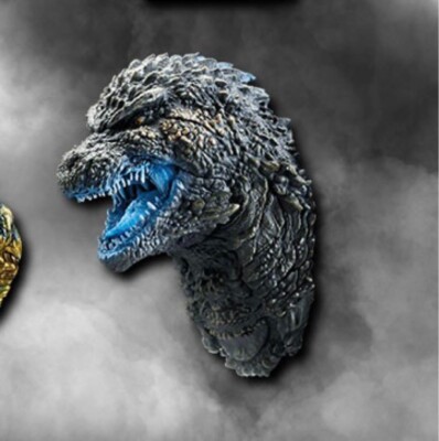 Ichiban Kuji Godzilla 70th Anniversary E Prize Monster Head Magnet-image