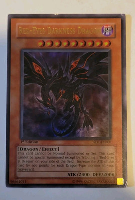Red Eyes Darkness Dragon  *1st Edition* Sd1-EN001 MP-image