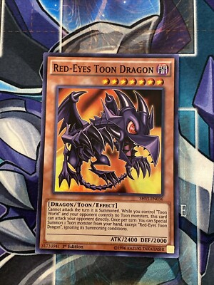 Yu-Gi-Oh! TCG Red-Eyes Toon Dragon Shining Victories SHVI-EN036 1st Edition...-image