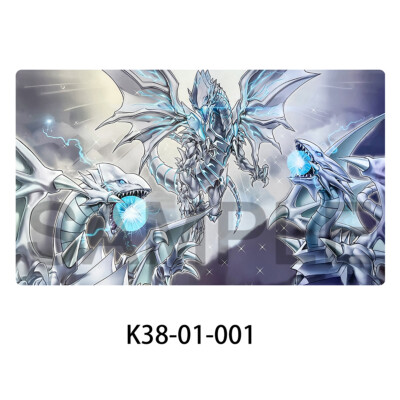 Yu-Gi-Oh Playmat Blue-Eyes Alternative White Dragon Ultimate Dragon TCG CCG Mat-image