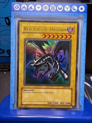 Red-Eyes Black Dragon 1st Edition SDJ-001  Ultra Rare Yu-Gi-Oh Card LP-image