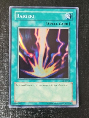 YuGiOh Legend of Blue Eyes White Dragon LOB-053 - RAGEKI, Secret Rare-image