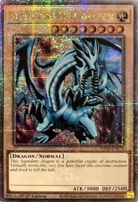 NM Blue-Eyes White Dragon RA03-EN079  Quarter Century Secret Rare 1st Edition-image
