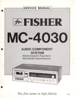 Fisher - MC-4030 Component System - Original Service Manual-image