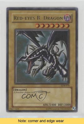 2002 Yu-Gi-Oh! Legend of Blue Eyes White UR Red-Eyes Black Dragon READ k5j-image