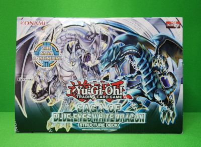 YuGiOh Saga Blue Eyes White Dragon Structure Deck Display New Sealed-image