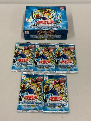 Yu-Gi-Oh! Legend Of Blue Eyes White Dragon Lot Of 5 Card Packs *Unopened* Asia-image