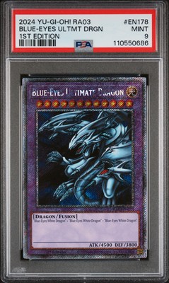 2024 YU-GI-OH! RA03-QUARTER CENTURY BONANZA BLUE-EYES ULTIMATE DRAGON PSA 9-image