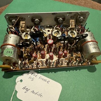 THE FISHER 115 AUDIO OUTPUT AMP MODULE - SERVICED - WORKS PERFECTLY-image