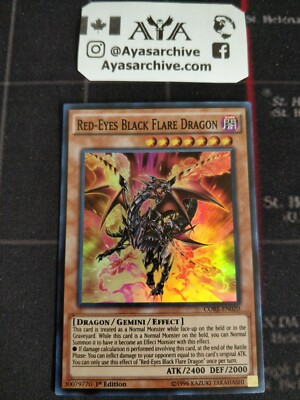 Red-Eyes Black Flare Dragon CORE-EN020 Super Rare 1st NM - YUGIOH  A+ STORE -image