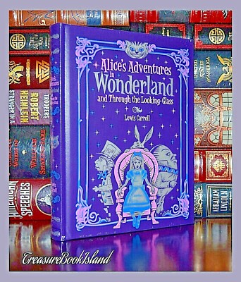New Alice in Wonderland & Through Looking Glass Illustrated Leather Bound-image