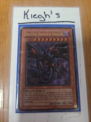 Yugioh - Red-Eyes Darkness Dragon *Damaged - 1st Edition - SD1-EN001*-image