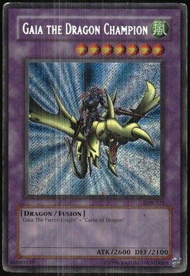 Yu-Gi-Oh! - Legends of Blue Eyes White Dragon Gaia the Dragon Champion LOB-125-image