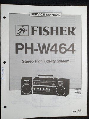 Fisher PH-W464 Service Manual Stereo High Fidelity System Original-image