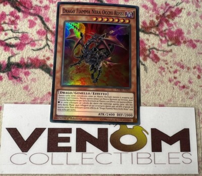 1x (VLP) *ITALIAN* Red-Eyes Black Flare Dragon CORE-EN020 Super 1st Ed. YuGiOh-image