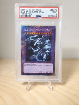 Yugioh TCG: Blue-Eyes Ultimate Dragon RA03-EN178 (1st Edition) *PSA 9*-image