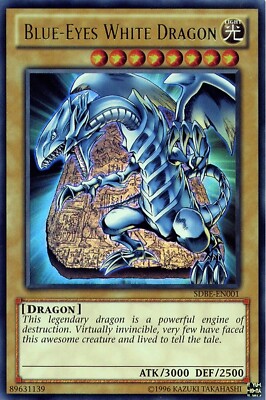 Yu-Gi-Oh! Blue-Eyes White Dragon - Ultra Rare-SDBE-EN001-Mint or Better-image
