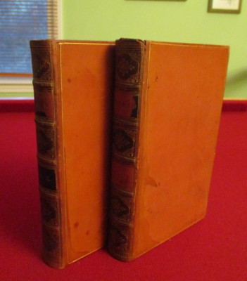 The Poetical Works of William Cowper (1854) Two-Volume Leather Bound Set-image
