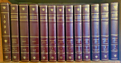 Encyclopedia Britannica Micropedia 15th Edition 33 Volume Set 1994 Leather VTG-image