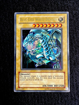 🔥 YUGIOH • BLUE-EYES WHITE DRAGON • JMP-001 • ULTRA RARE • UNLIMITED • LP 🔥-image