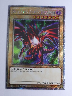 Red-Eyes Black Dragon (4th Alt Art) RA04-EN109 (PSR) Platinum Secret Rare NM+ 1s-image