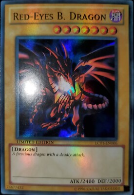 Yugioh 2010 Red-Eyes B. Dragon Limited LC01-EN006 OG Print Ultra Rare Near Mint-image