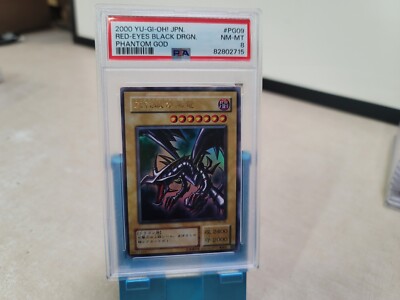 PSA 8 2000 Yu-Gi-Oh! Japanese Phantom God Pg09 Red-Eyes Black Dragon-image